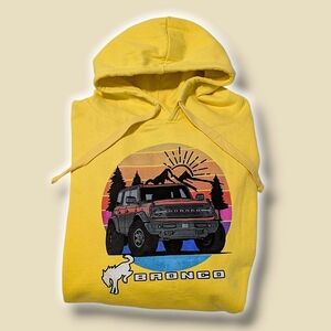 Ford Bronco Official Retro Relaxed Fit Hoodie XXL